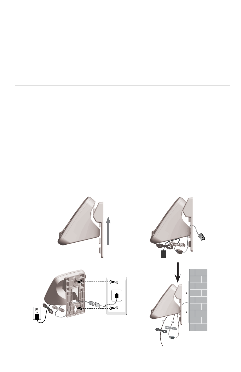 Wall installation | AT&T DECT EL52419 User Manual | Page 12 / 73