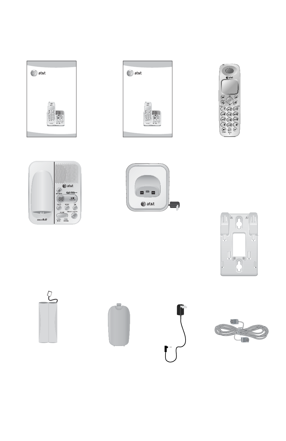 Parts checklist | AT&T DECT EL52419 User Manual | Page 3 / 73