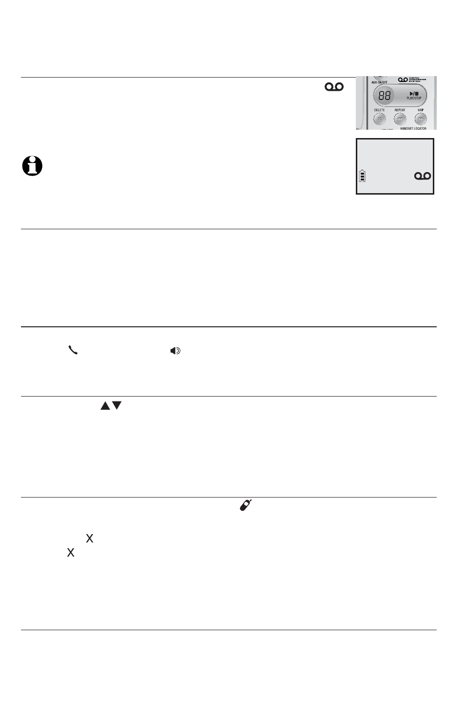 About the answering system | AT&T DECT EL52419 User Manual | Page 43 / 73