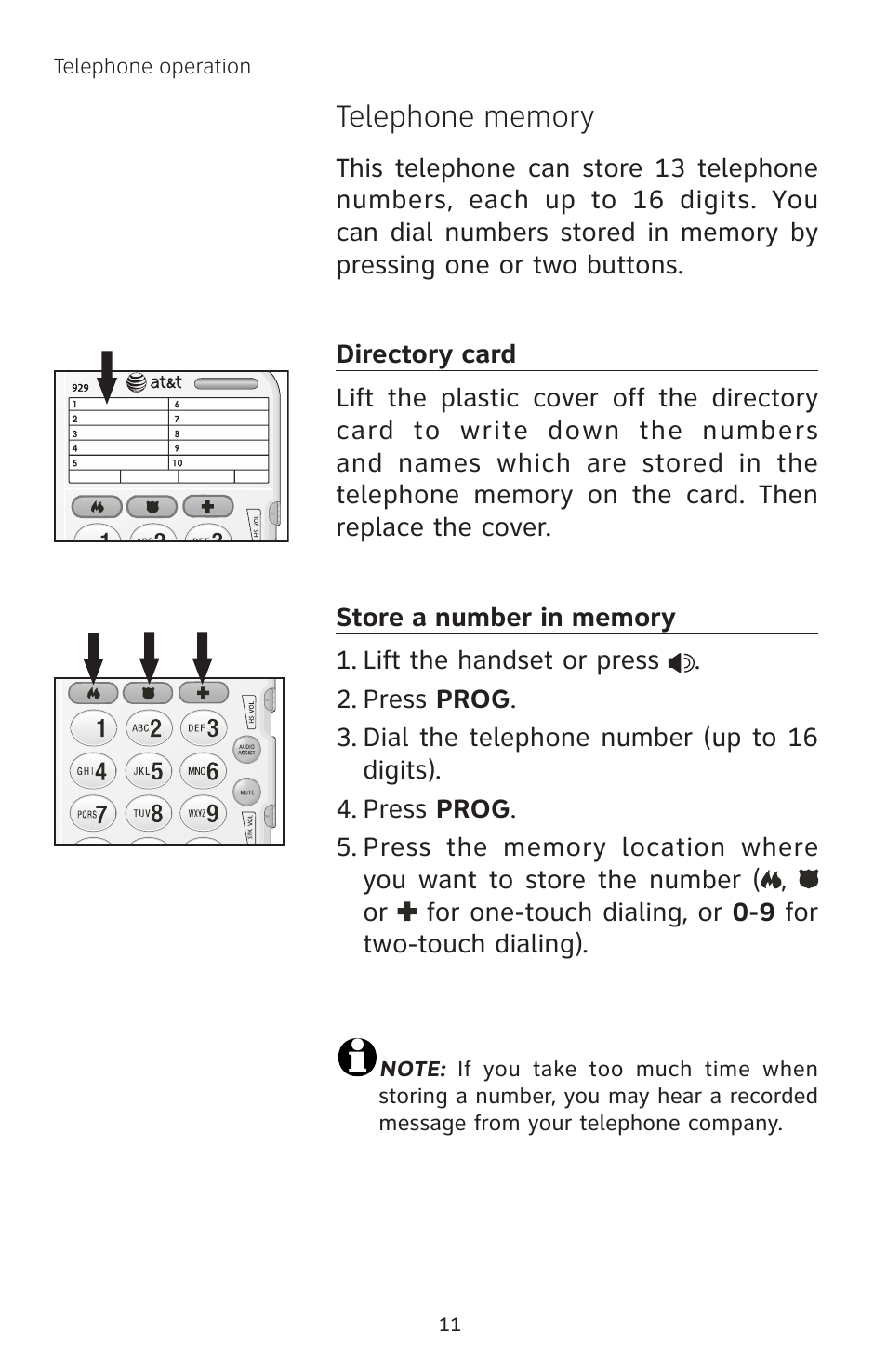 AT&T 929 User Manual | Page 13 / 20