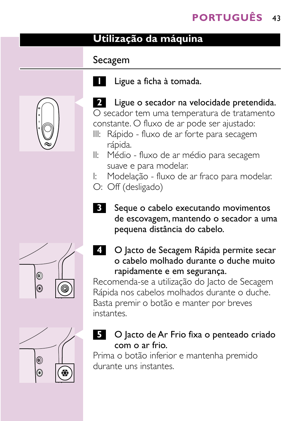 Philips Sèche-cheveux User Manual | Page 43 / 96