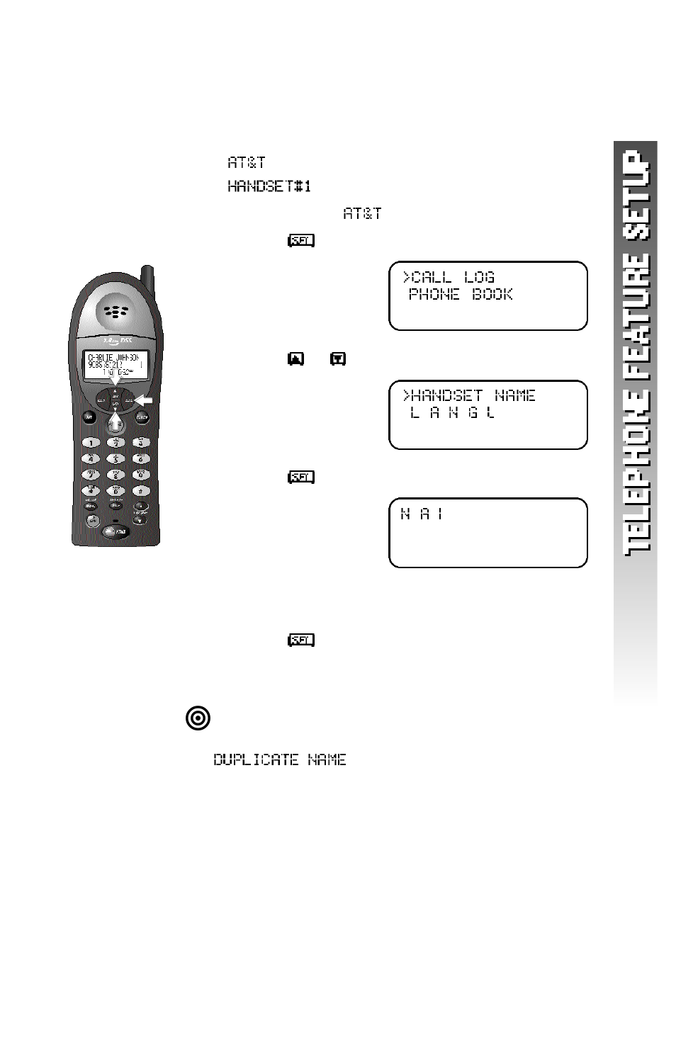 Handset name | AT&T 2256 User Manual | Page 14 / 70