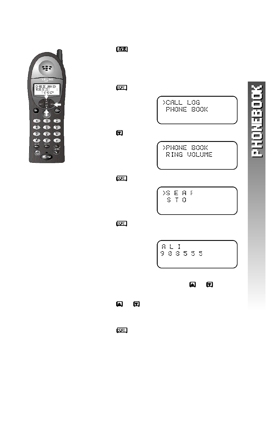 Edit a number/name in phone book | AT&T 2256 User Manual | Page 34 / 70