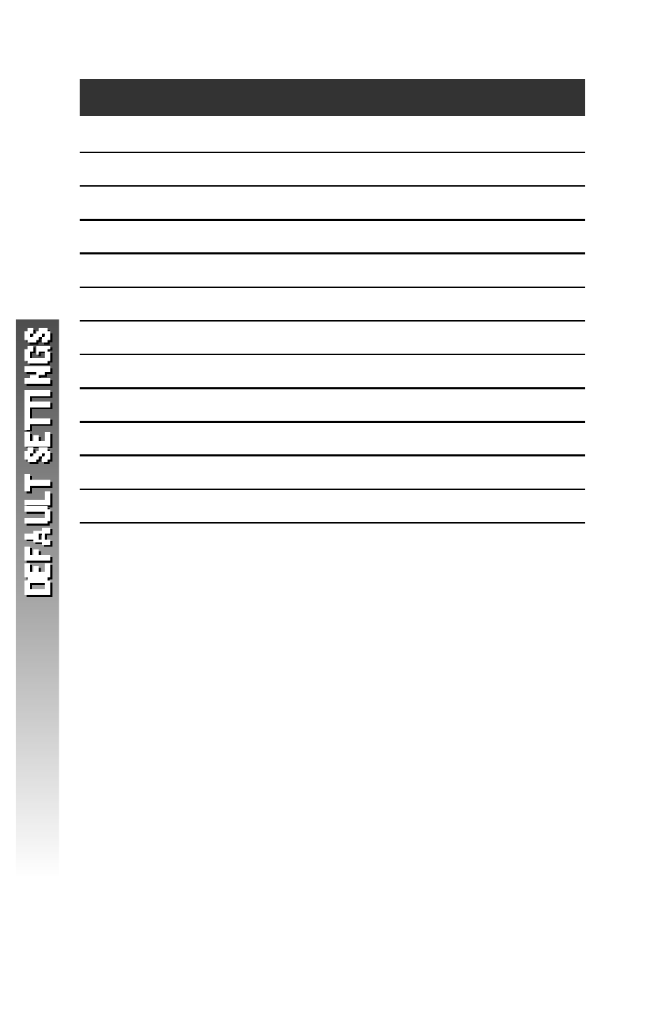 Default settings | AT&T 2256 User Manual | Page 63 / 70
