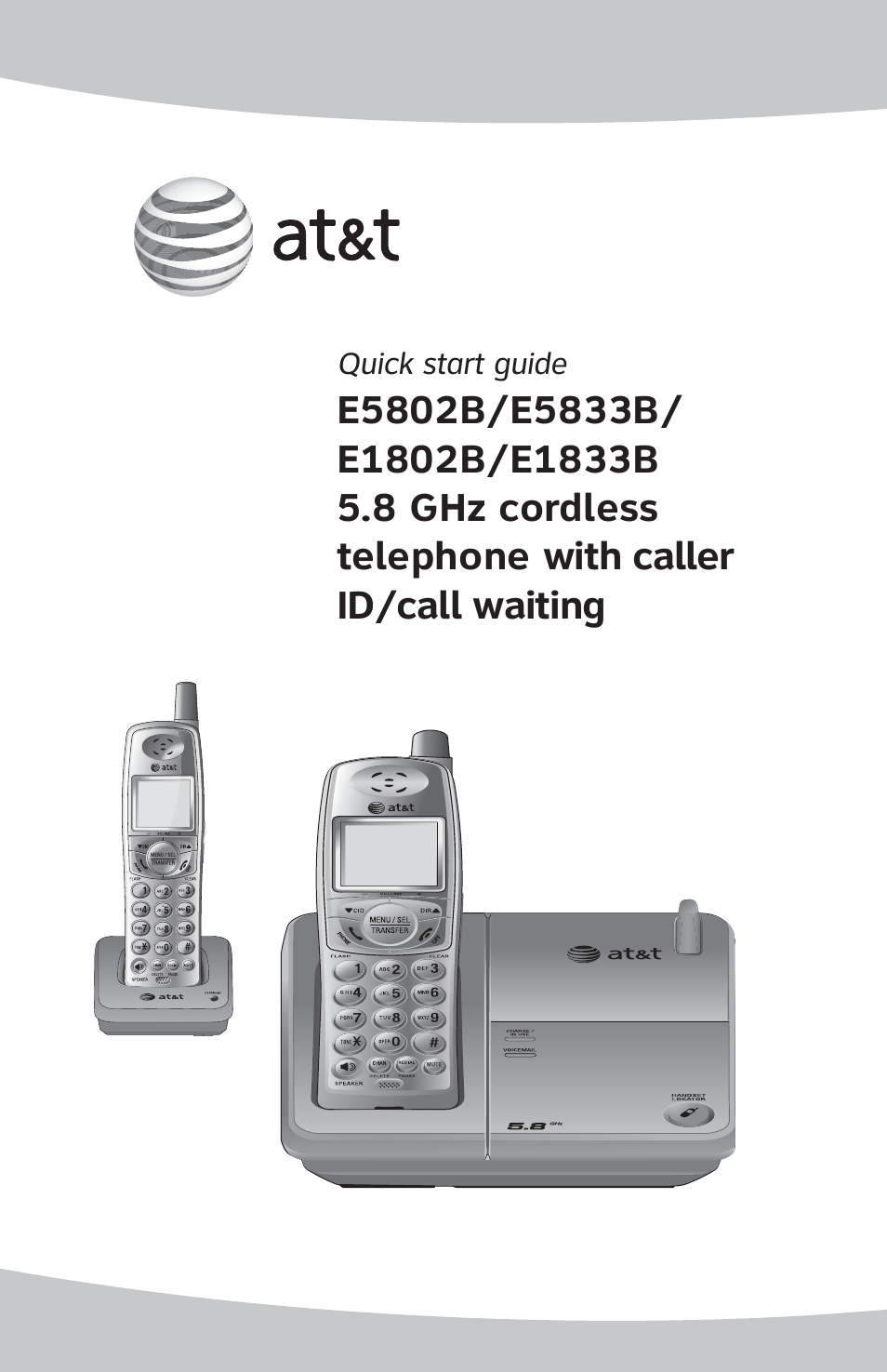 AT&T E5833B User Manual | 6 pages