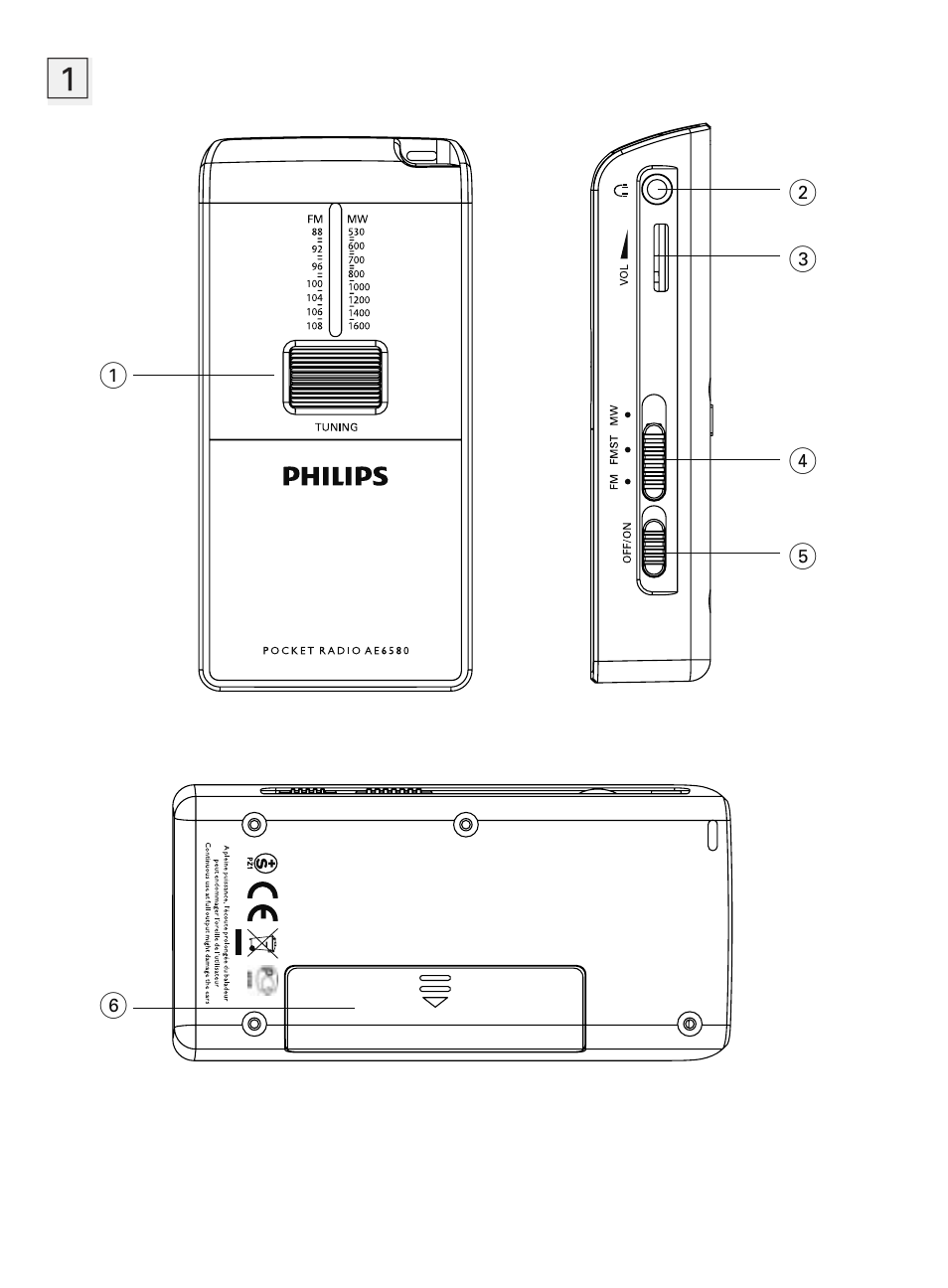 Philips Radio portable User Manual | Page 2 / 10