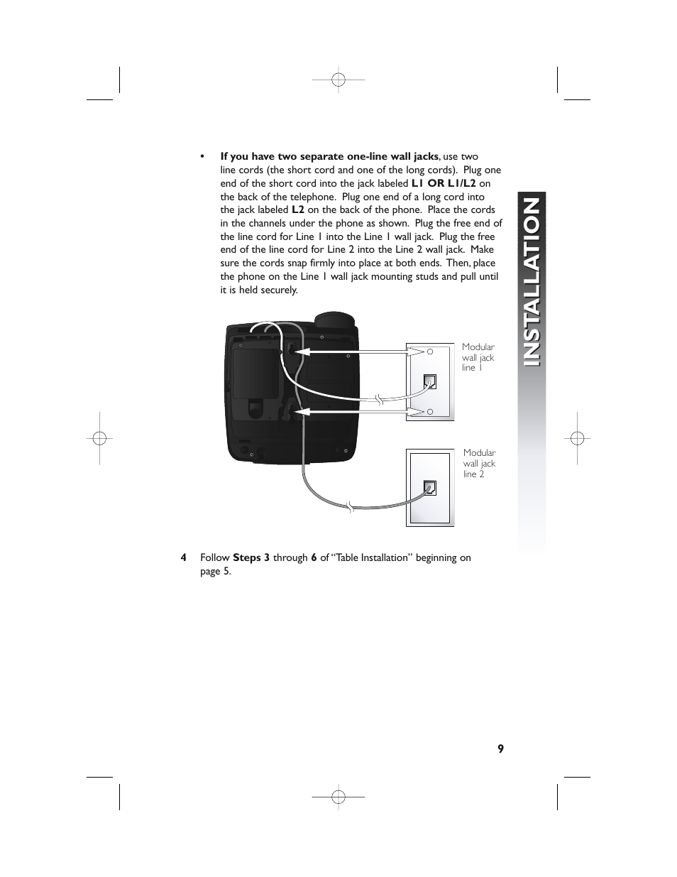 Inst alla tion inst alla tion | AT&T 982 User Manual | Page 13 / 32