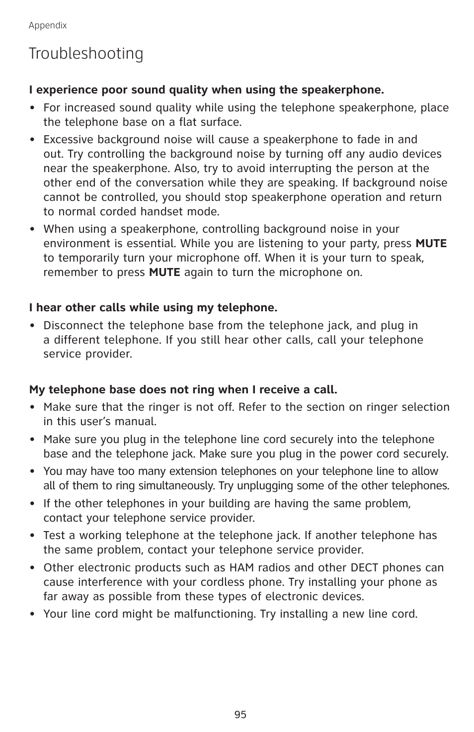 Troubleshooting | AT&T SB67138 User Manual | Page 101 / 110