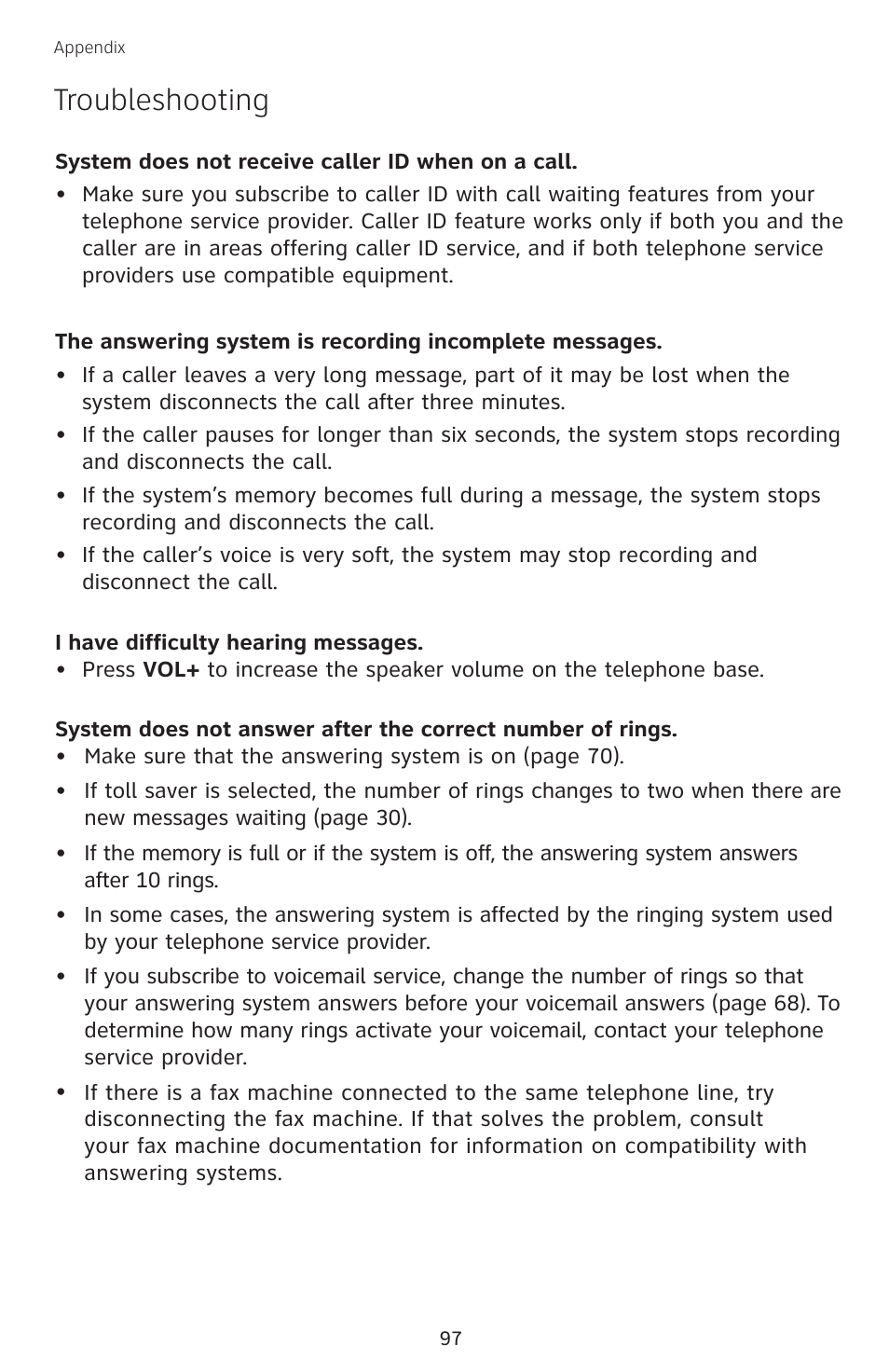 Troubleshooting | AT&T SB67138 User Manual | Page 103 / 110