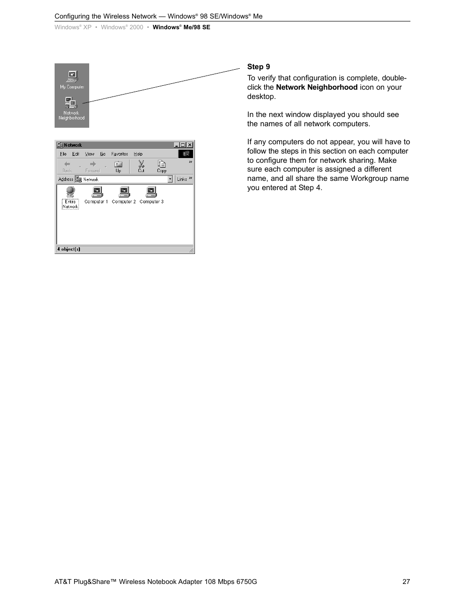 AT&T PLUG&SHARETM 6750G User Manual | Page 27 / 39