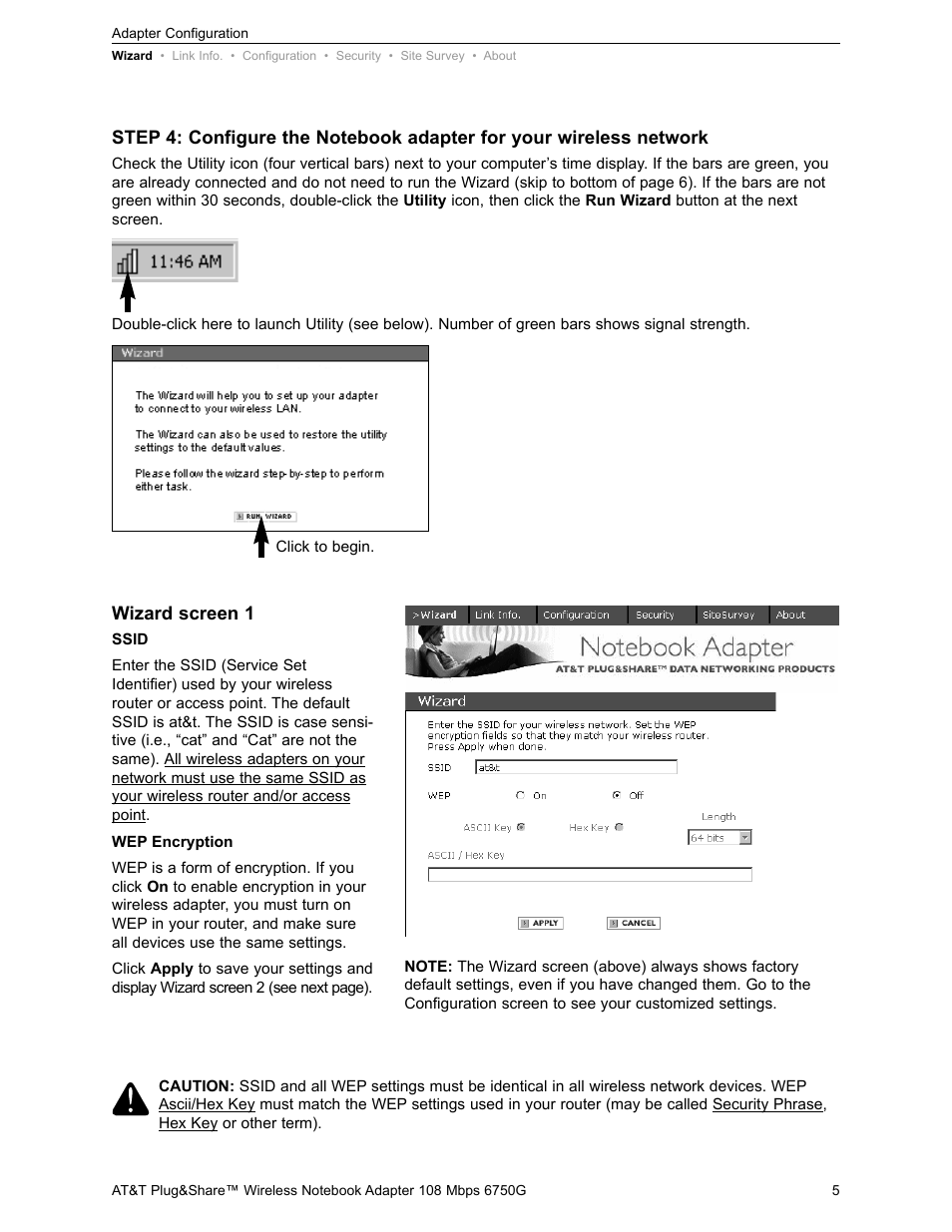 AT&T PLUG&SHARETM 6750G User Manual | Page 5 / 39