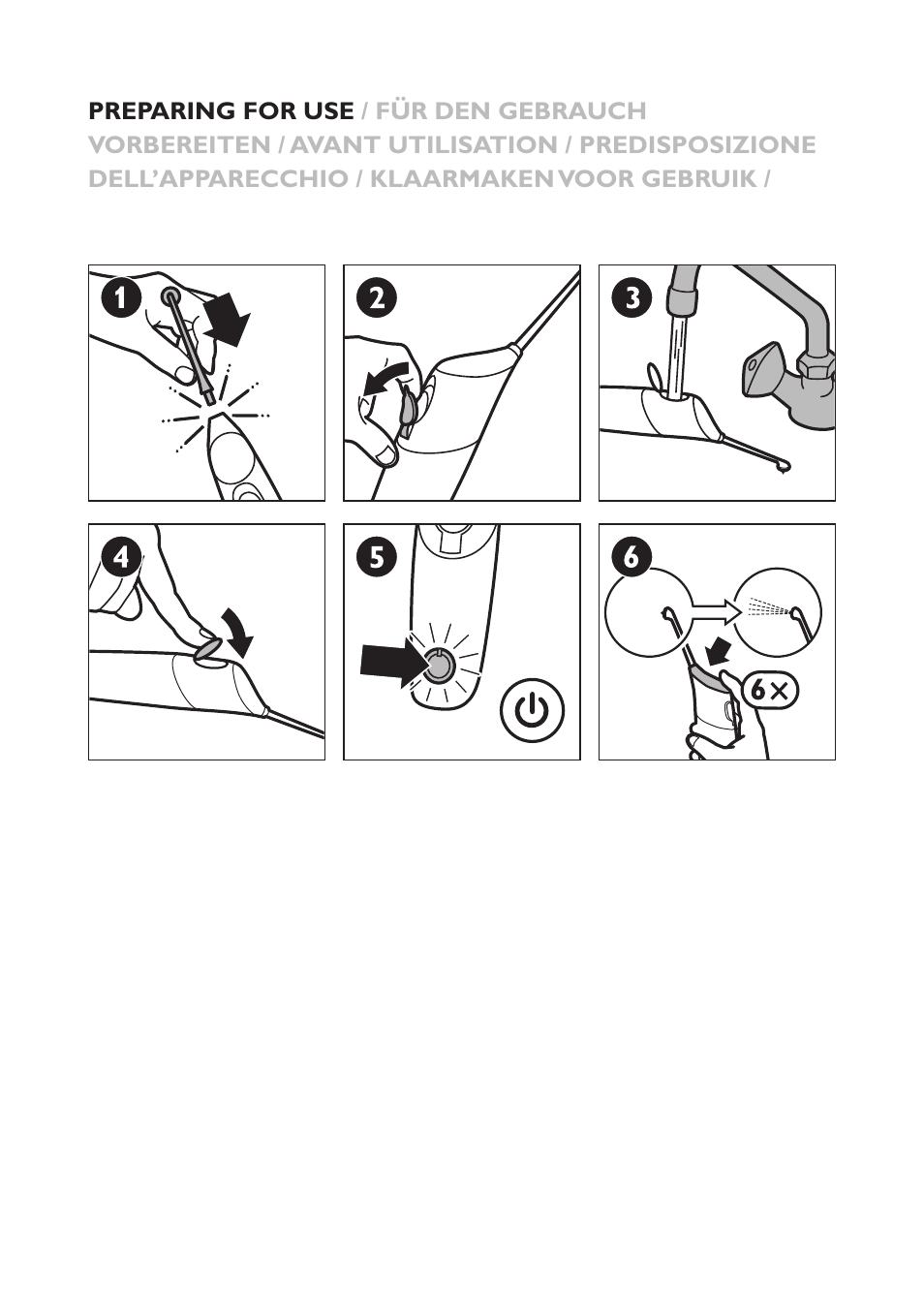 Philips Sonicare AirFloss Micro-jet Interdentaire User Manual | Page 4 / 8