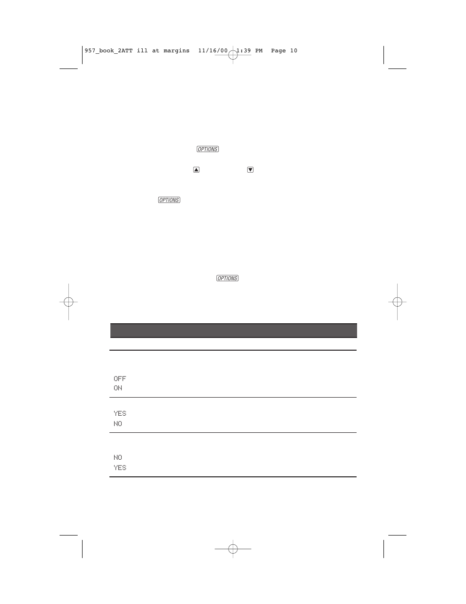 Feature settings, Set remaining features, Feature summary | AT&T 957 User Manual | Page 11 / 21