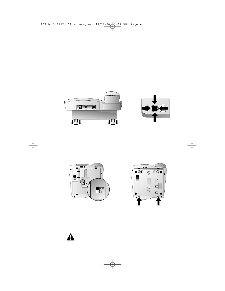 Installation, Table/desk installation | AT&T 957 User Manual | Page 5 / 21