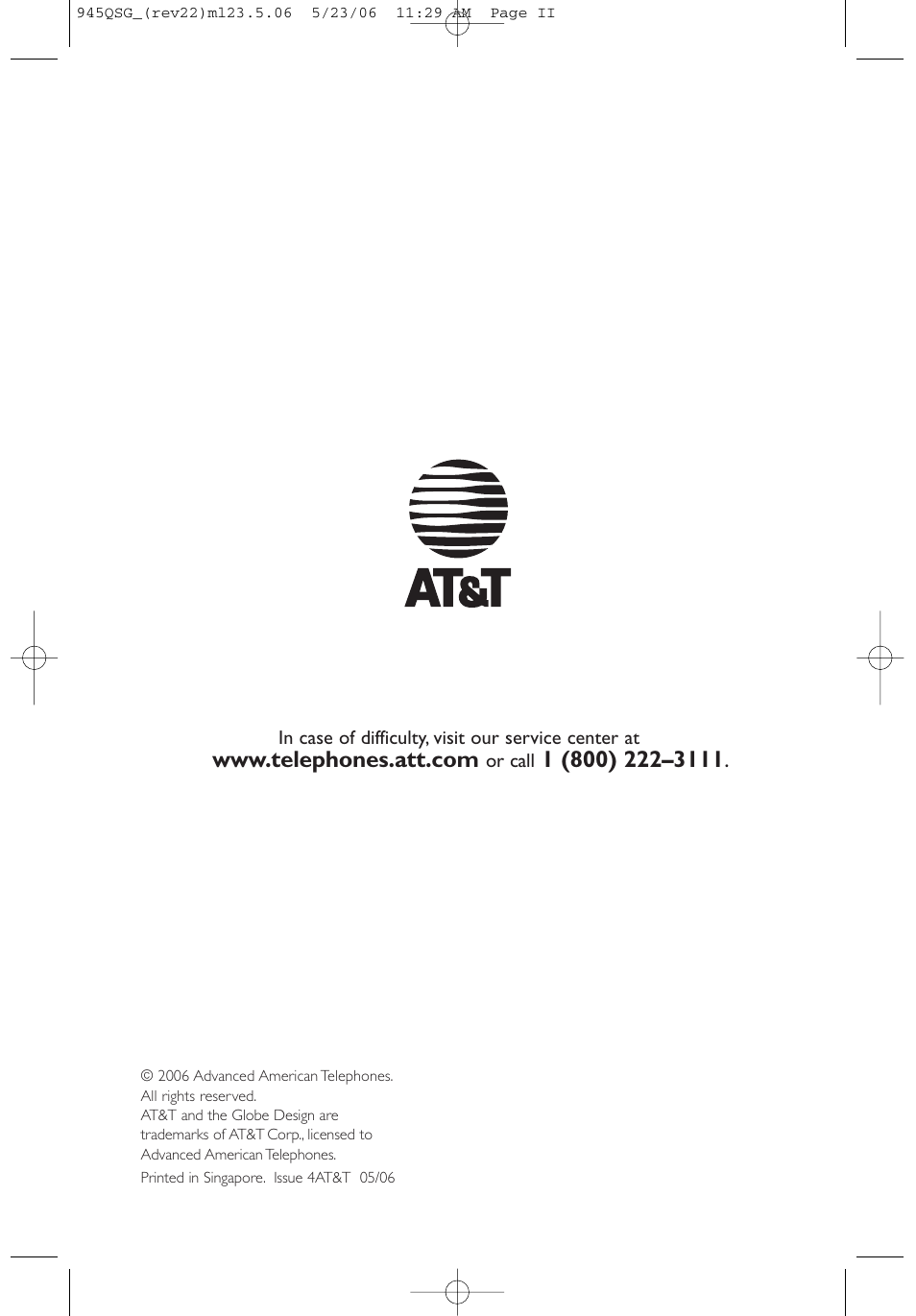 AT&T 945 User Manual | Page 14 / 14