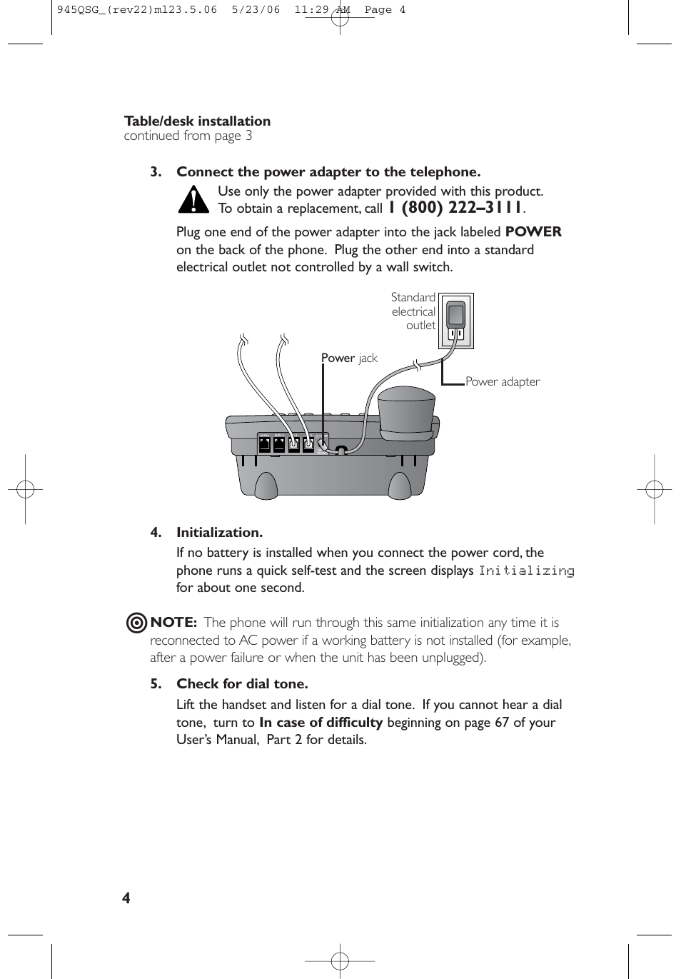 AT&T 945 User Manual | Page 4 / 14