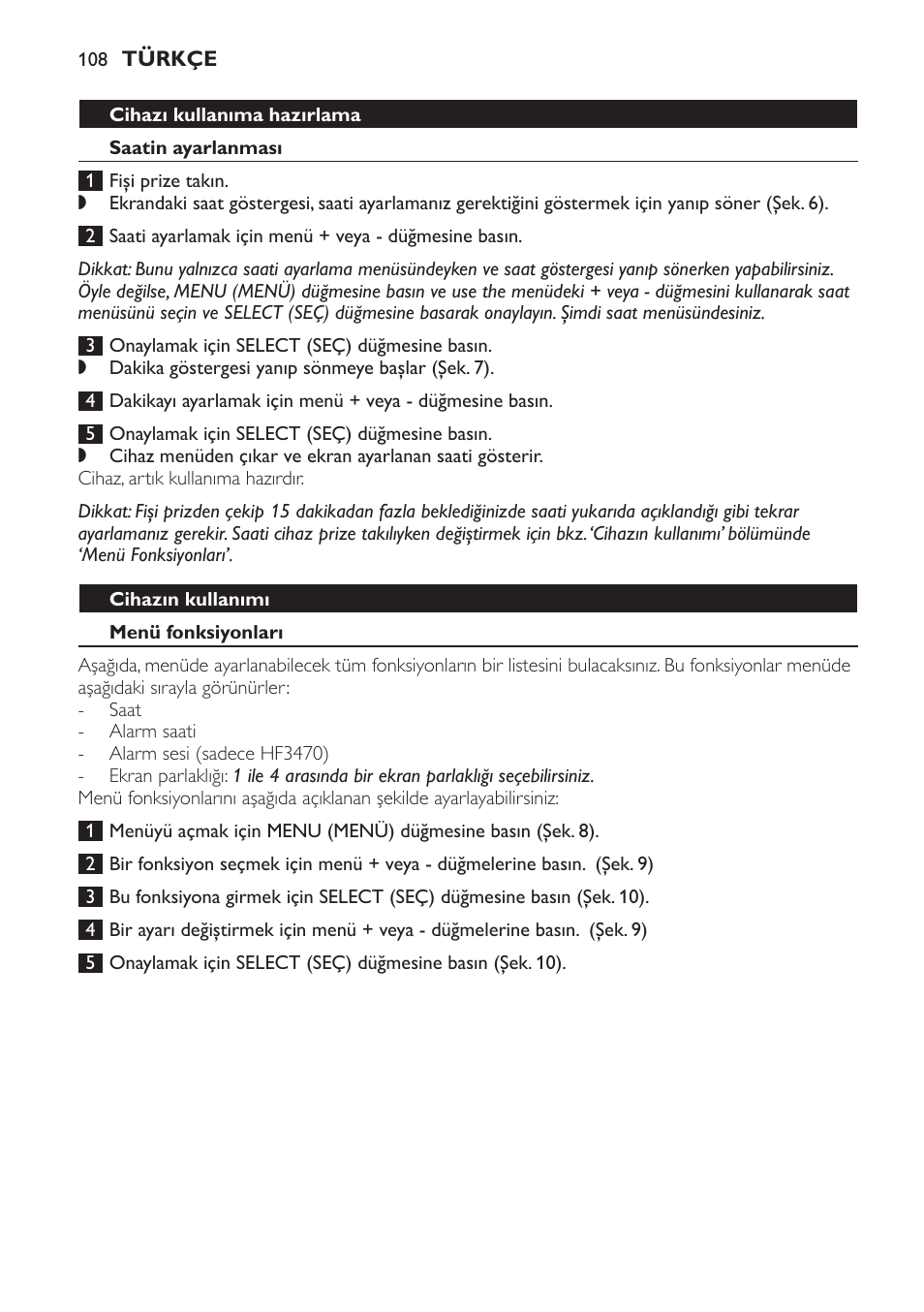 Philips Éveil Lumière User Manual | Page 108 / 117