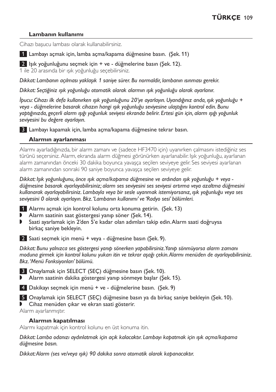 Philips Éveil Lumière User Manual | Page 109 / 117