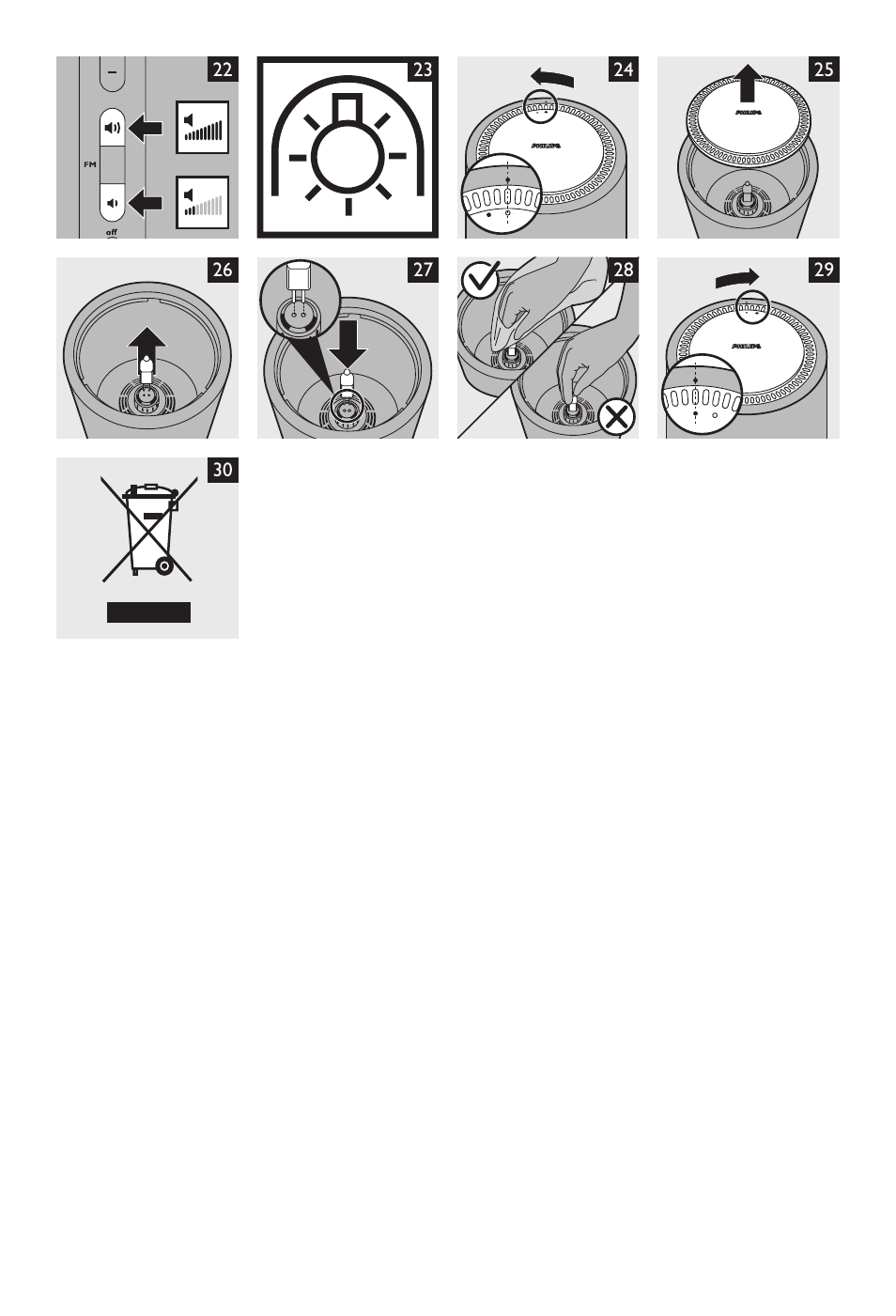 Philips Éveil Lumière User Manual | Page 115 / 117