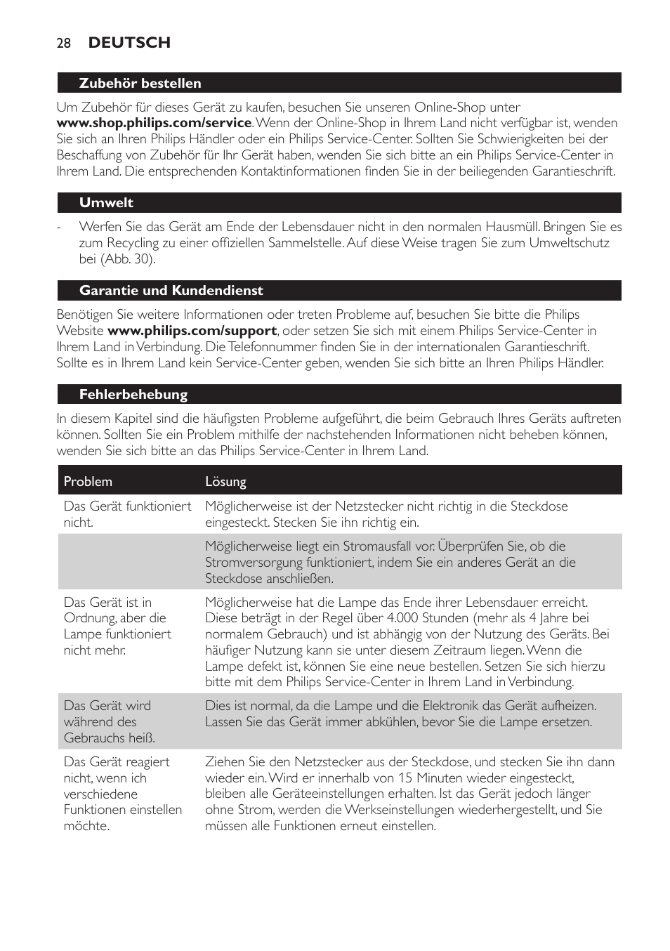 Philips Éveil Lumière User Manual | Page 28 / 117