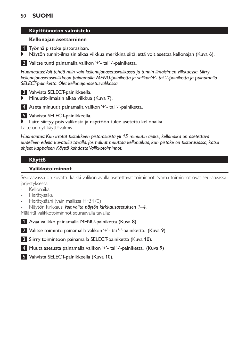 Philips Éveil Lumière User Manual | Page 50 / 117