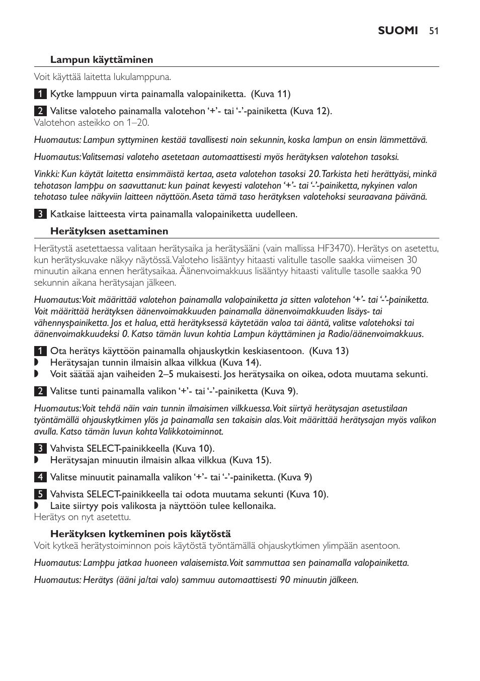 Philips Éveil Lumière User Manual | Page 51 / 117