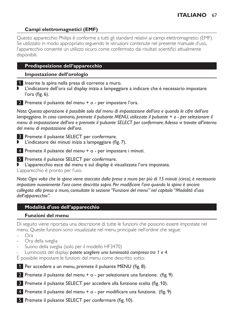 Philips Éveil Lumière User Manual | Page 67 / 117