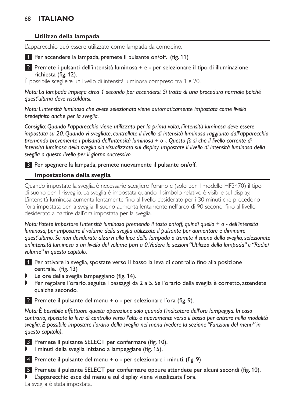 Philips Éveil Lumière User Manual | Page 68 / 117