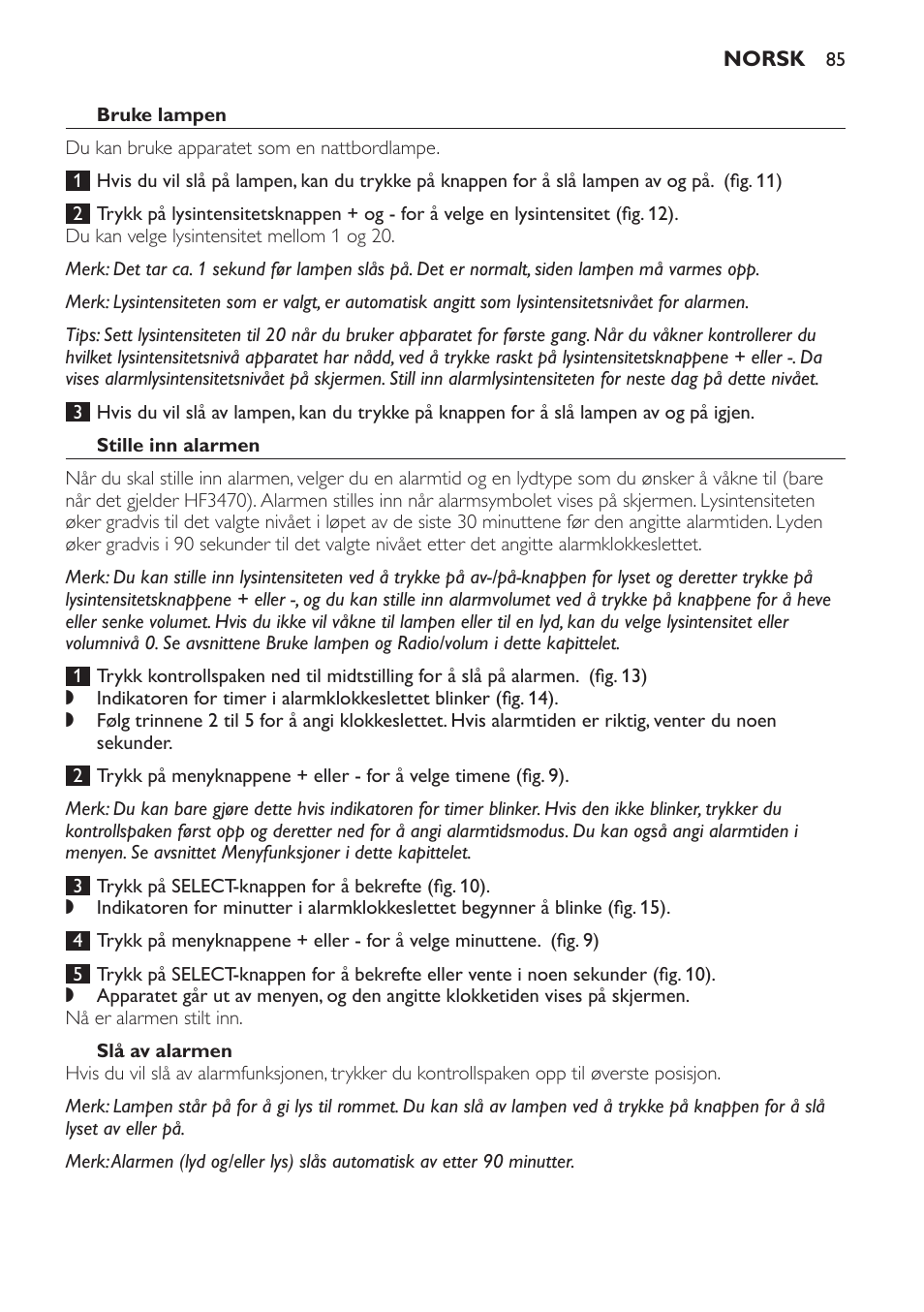 Philips Éveil Lumière User Manual | Page 85 / 117