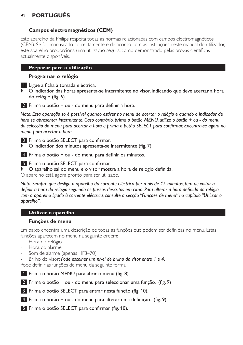 Philips Éveil Lumière User Manual | Page 92 / 117