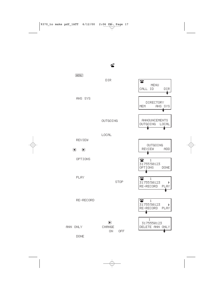 Feature setup | AT&T 9370 User Manual | Page 19 / 55