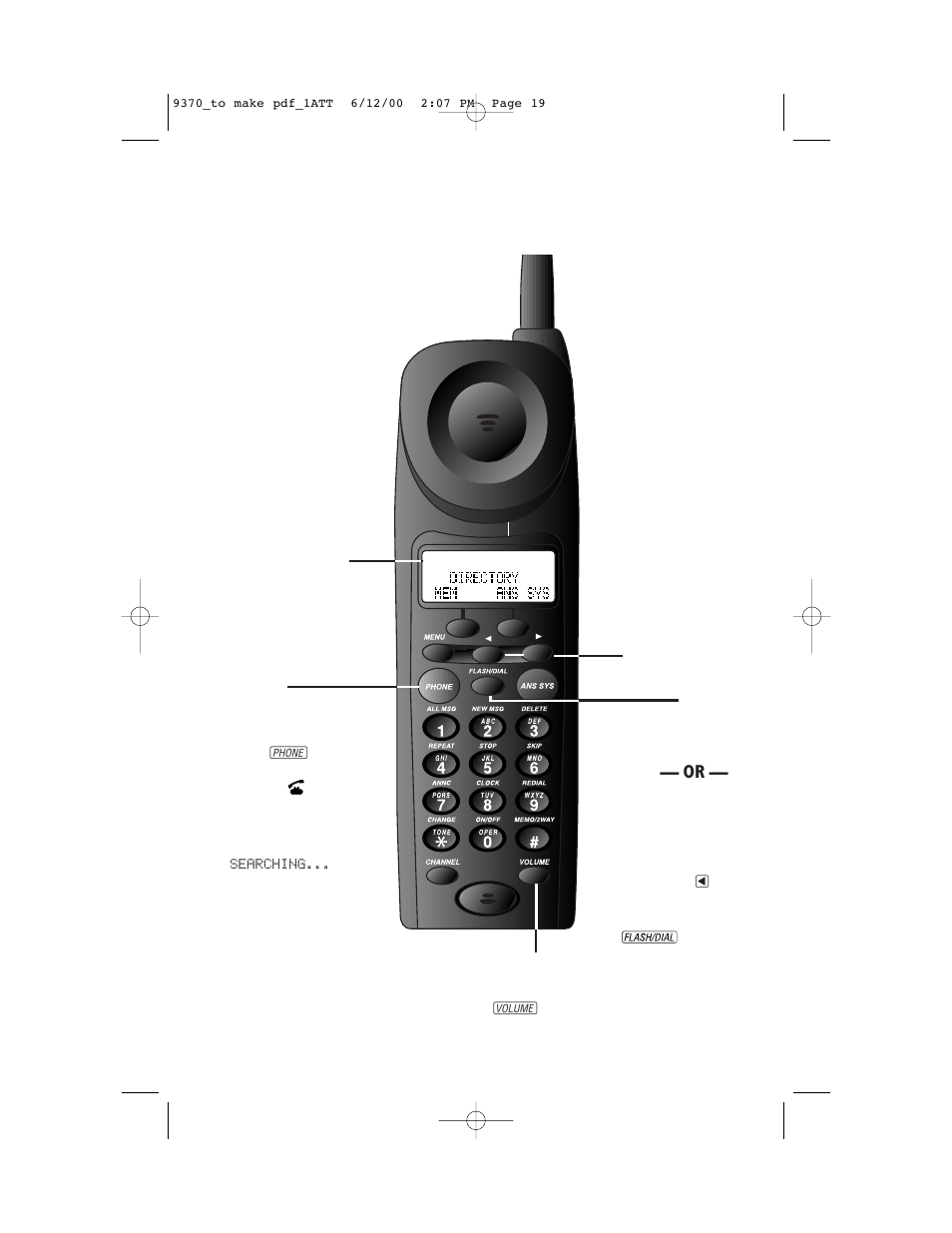 Telephone operation, At the handset, Make, answer, or end a call | Handset volume, Flash, Preview a number | AT&T 9370 User Manual | Page 21 / 55