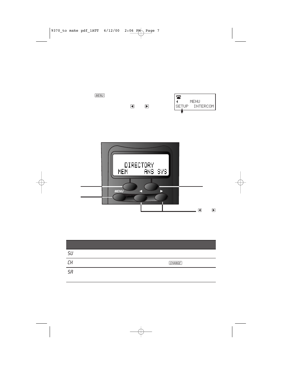 Feature setup, Softkeys, Message window display for feature setup | AT&T 9370 User Manual | Page 9 / 55