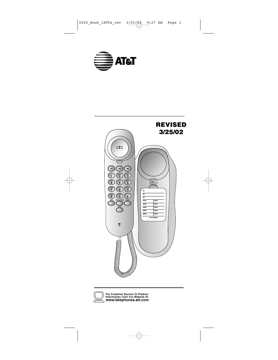 AT&T Trimline 240 User Manual | 23 pages