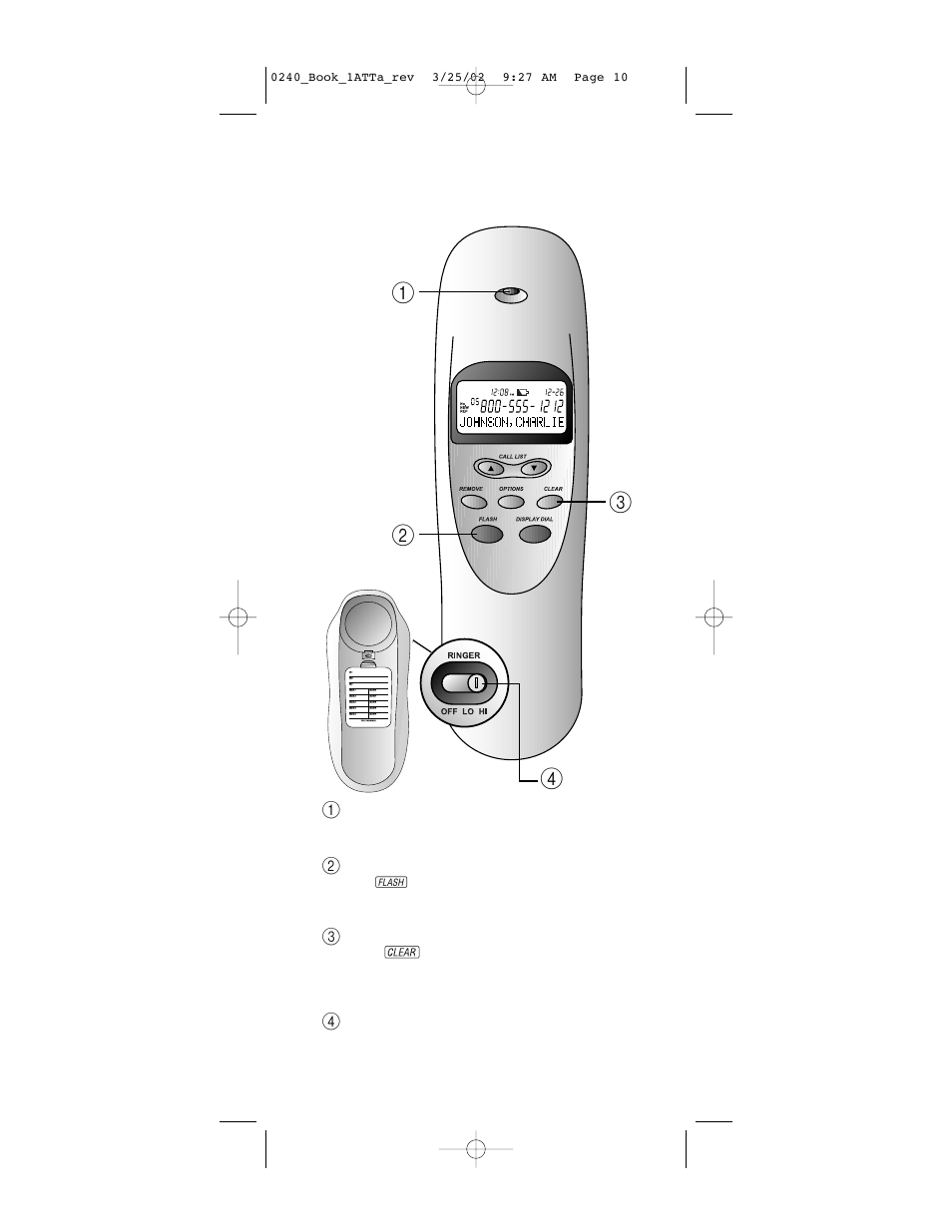 Telephone operation | AT&T Trimline 240 User Manual | Page 13 / 23