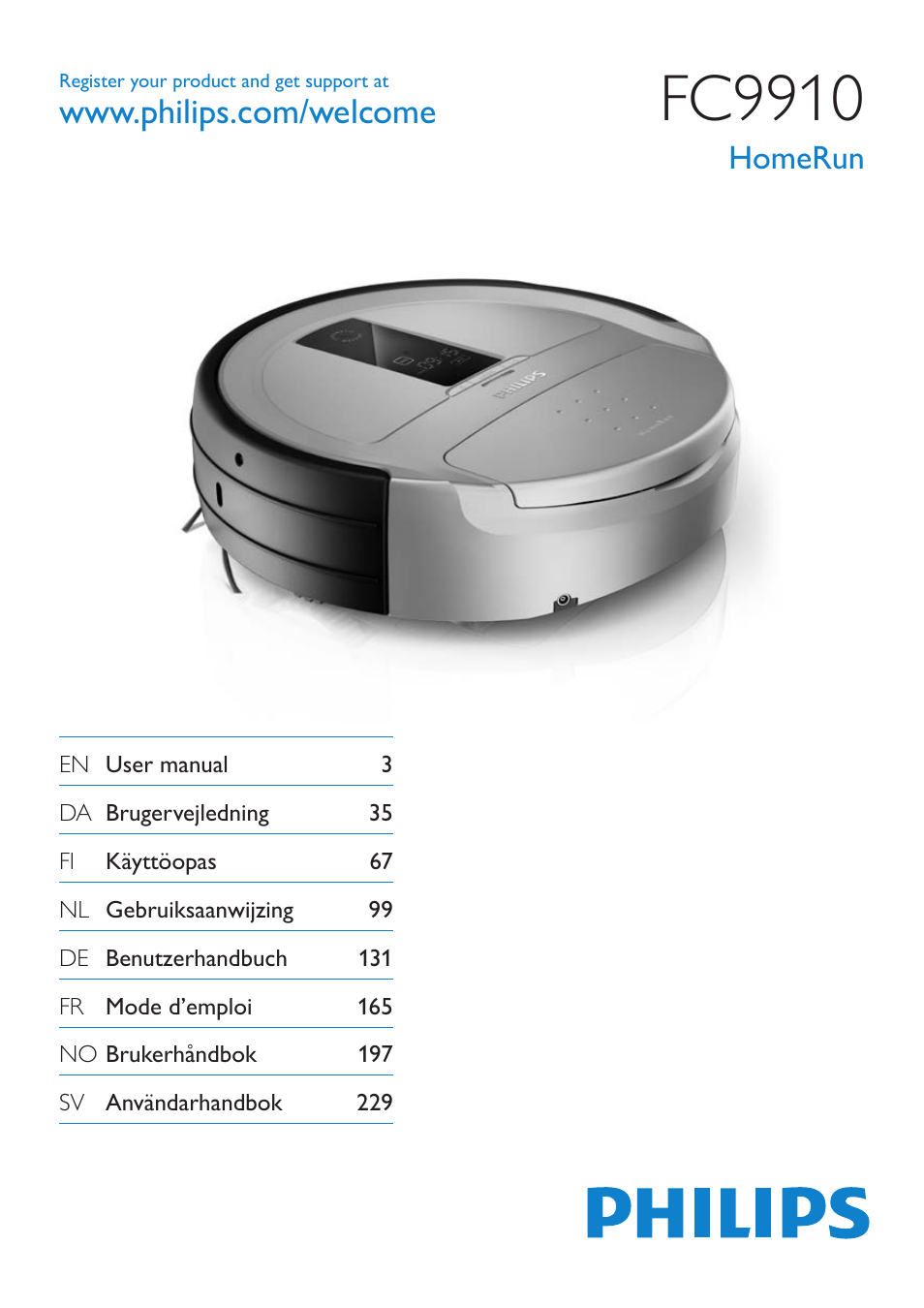 Philips Aspirateur-robot User Manual | 262 pages