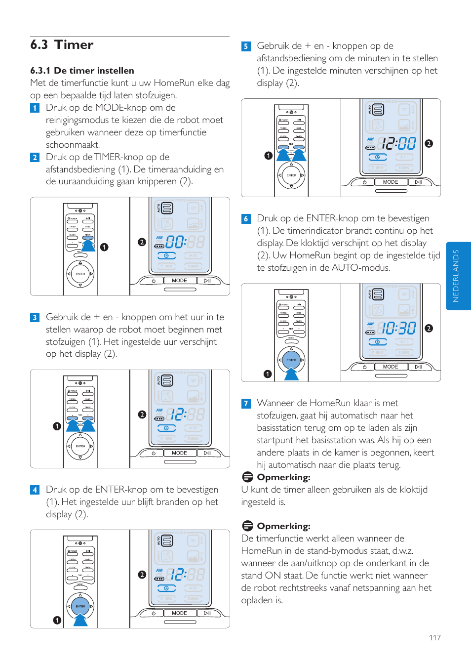 3 timer | Philips Aspirateur-robot User Manual | Page 117 / 262