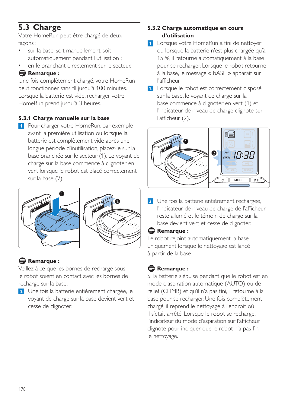 3 charge | Philips Aspirateur-robot User Manual | Page 178 / 262
