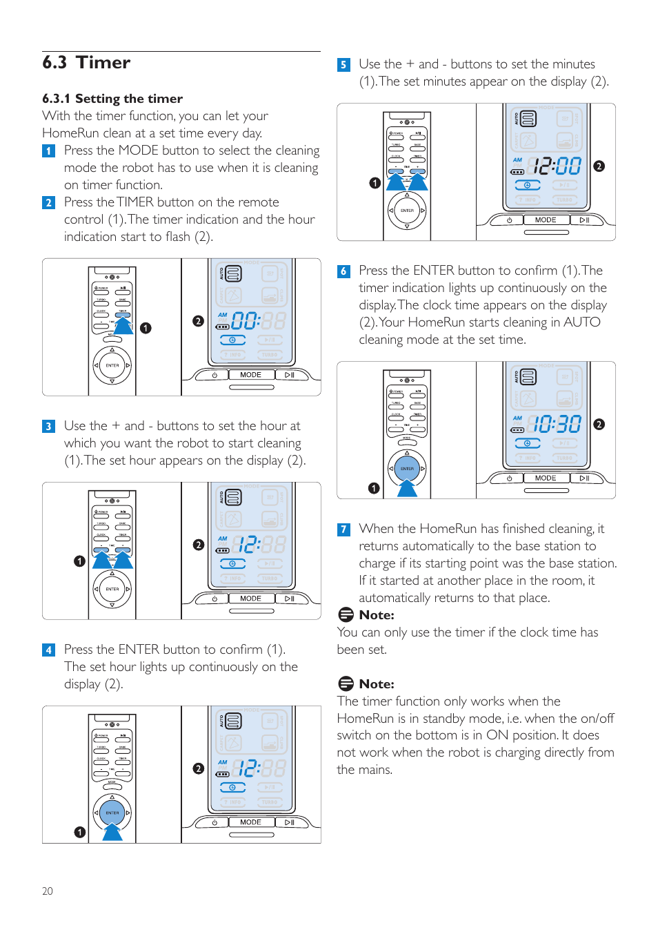 3 timer | Philips Aspirateur-robot User Manual | Page 20 / 262