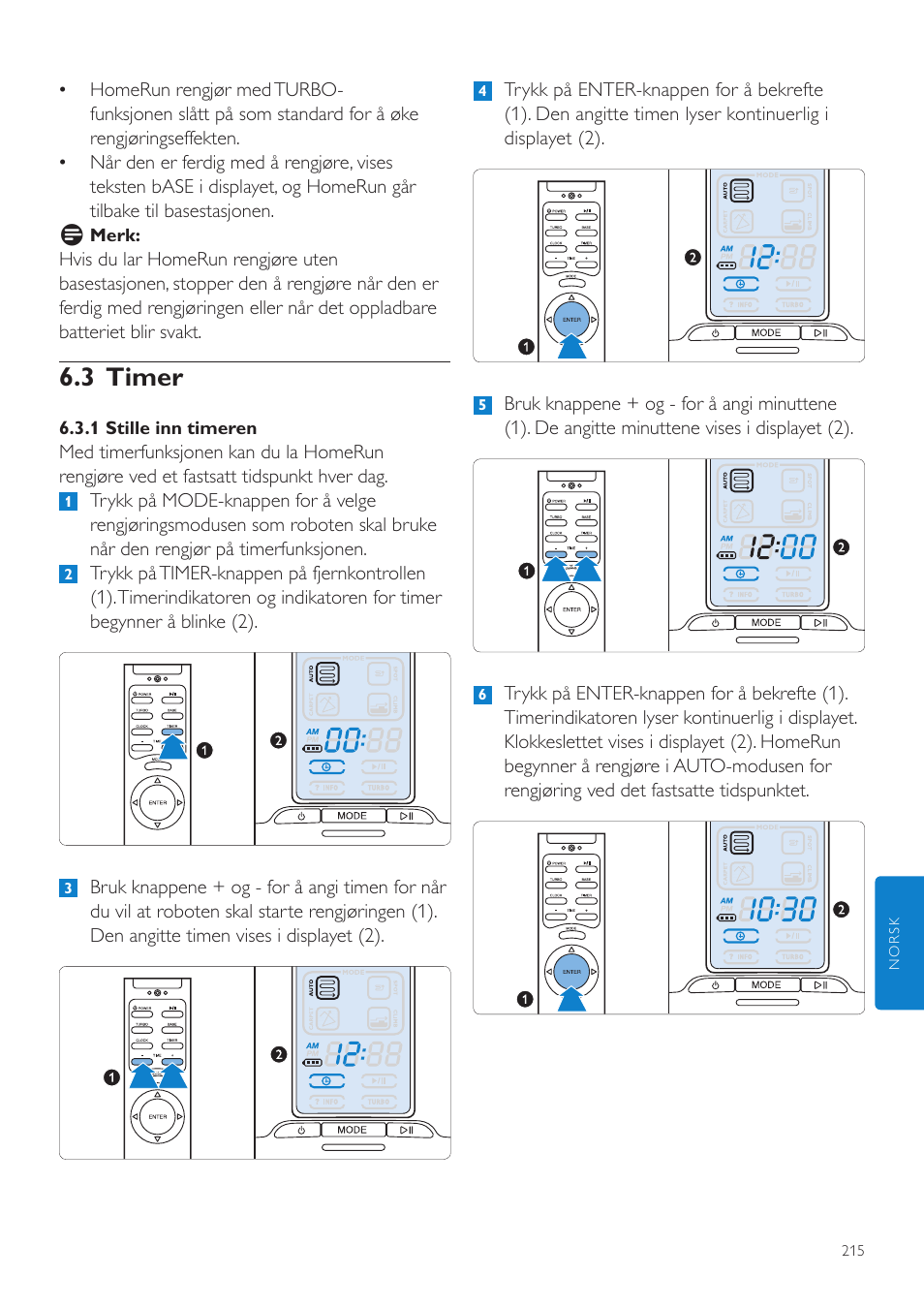 3 timer | Philips Aspirateur-robot User Manual | Page 215 / 262