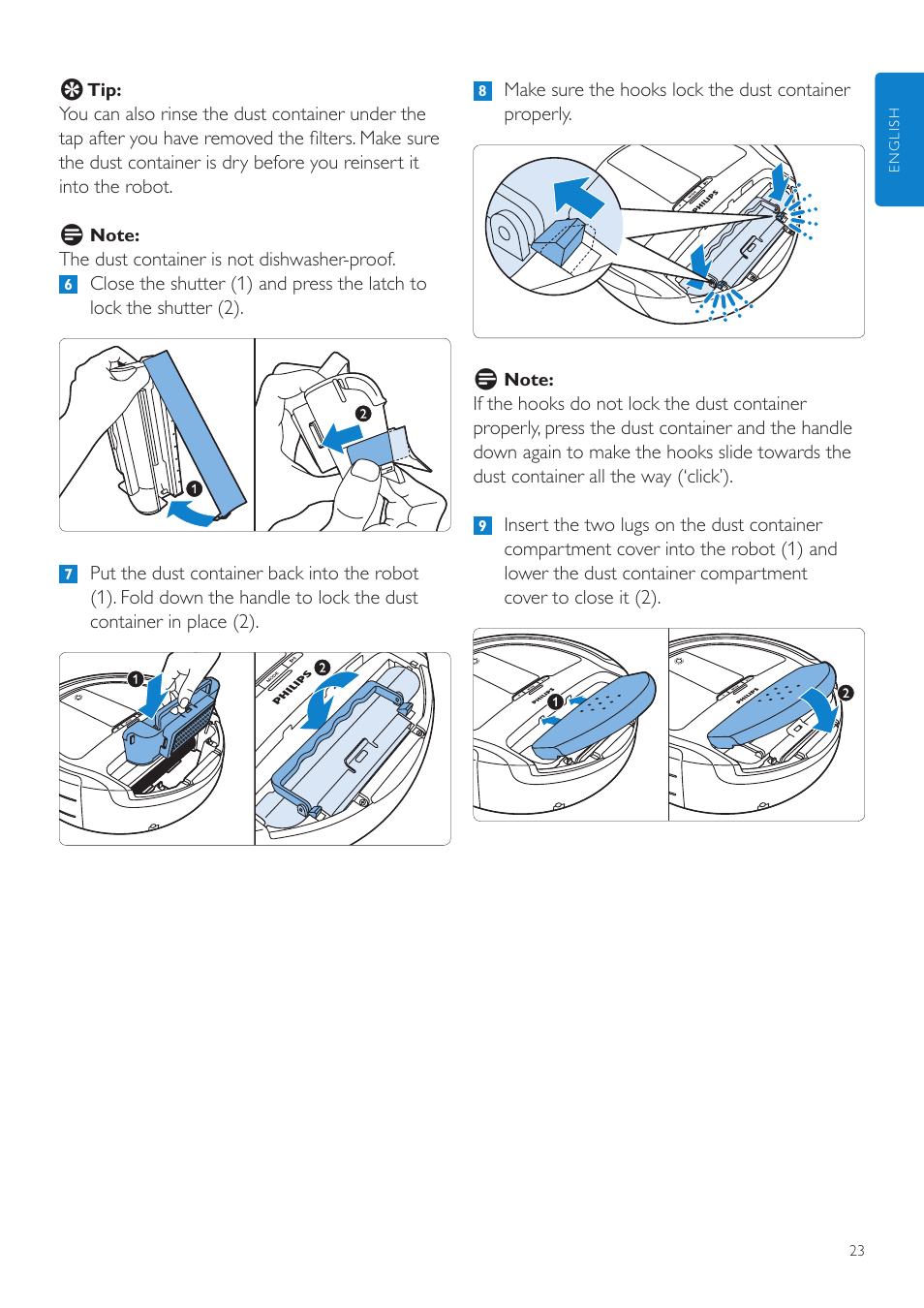 Philips Aspirateur-robot User Manual | Page 23 / 262