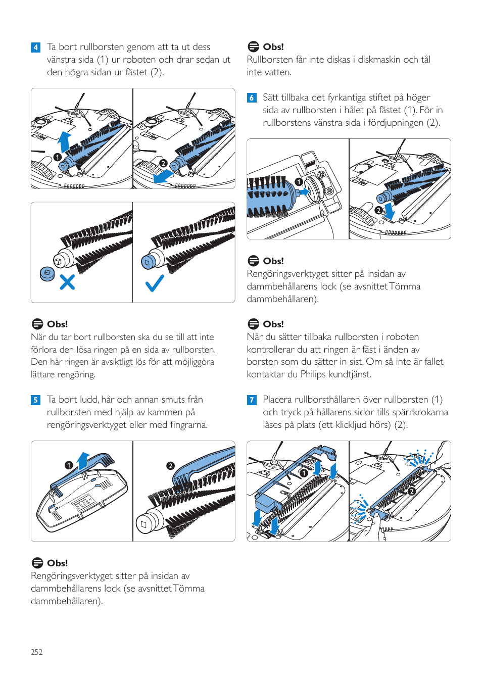 Philips Aspirateur-robot User Manual | Page 252 / 262