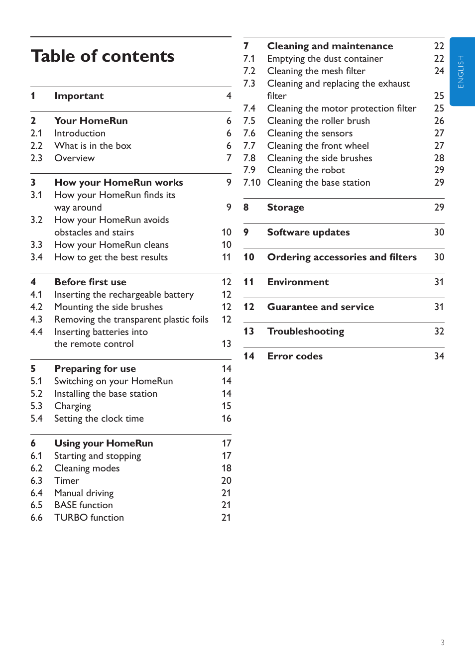 Philips Aspirateur-robot User Manual | Page 3 / 262