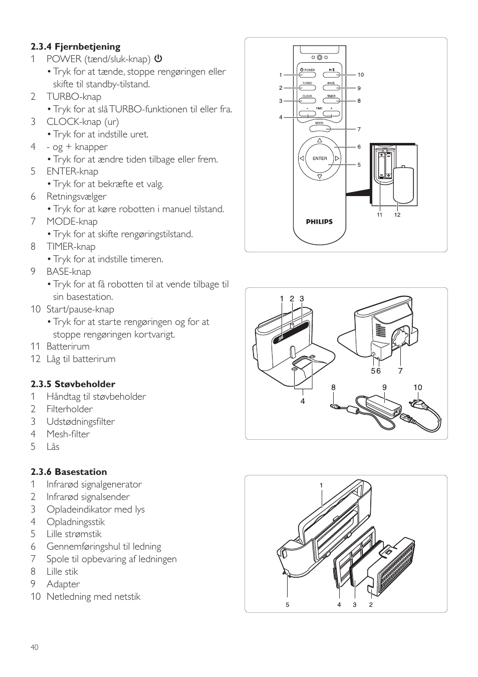 Philips Aspirateur-robot User Manual | Page 40 / 262