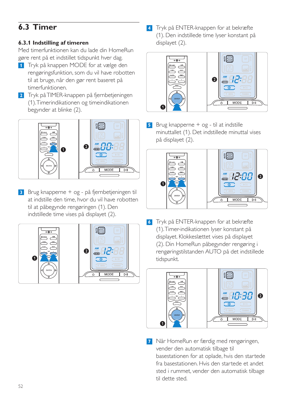 3 timer | Philips Aspirateur-robot User Manual | Page 52 / 262