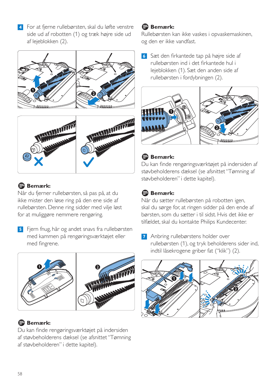 Philips Aspirateur-robot User Manual | Page 58 / 262