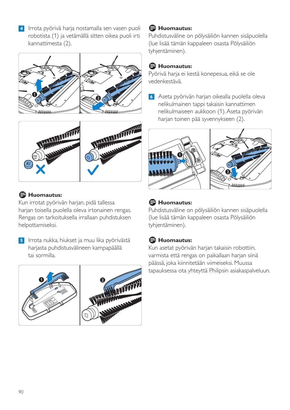 Philips Aspirateur-robot User Manual | Page 90 / 262