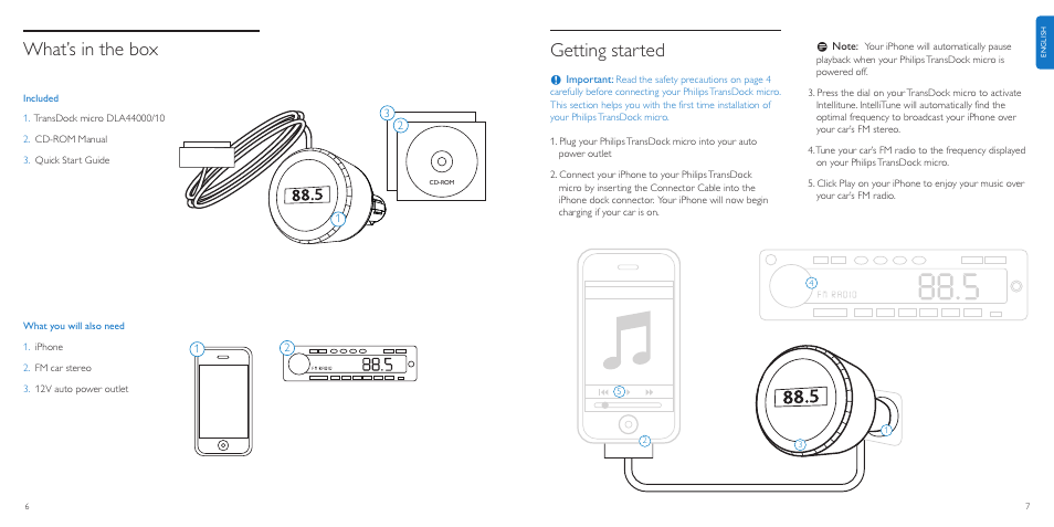 Getting started, What’s in the box | Philips TransDock micro User Manual | Page 4 / 107