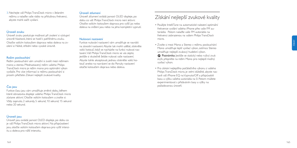 Získání nejlepší zvukové kvality | Philips TransDock micro User Manual | Page 83 / 107