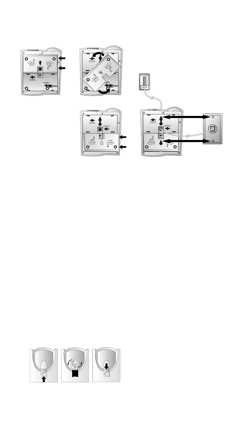 Wall installation | AT&T 1817 User Manual | Page 3 / 14